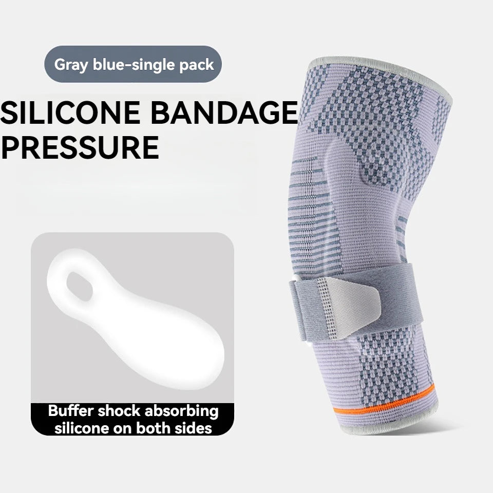 Silicone Elbow Support Brace — 3D Knit Compression (M/L/XL)