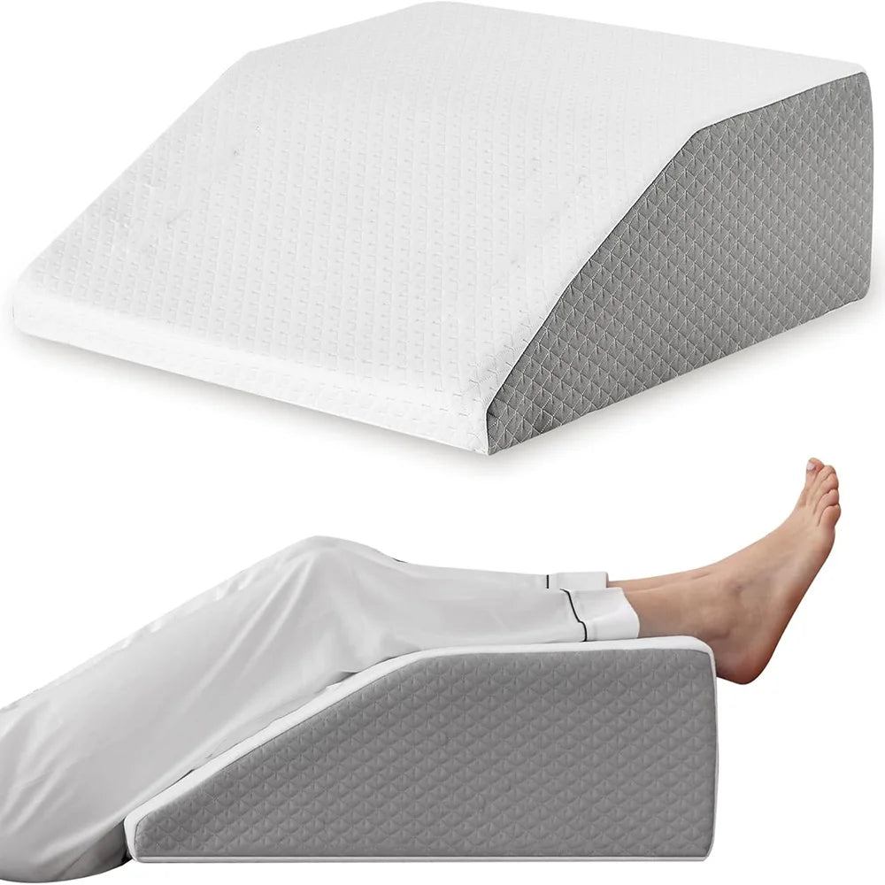 Leg Elevating Pillow — 8-Inch Memory Foam Wedge